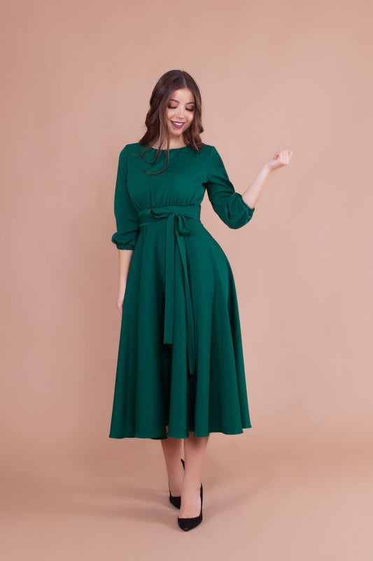 Midi Dress - Emerald