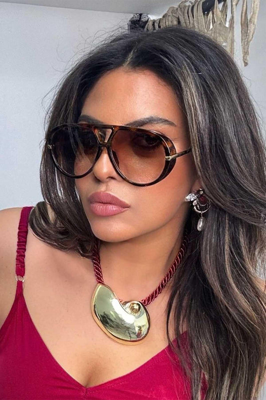 Snail Rope Necklace - Maroon