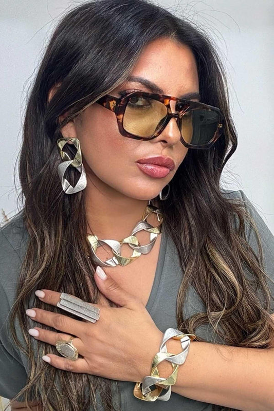 Spiral Bracelet - Silver Gold