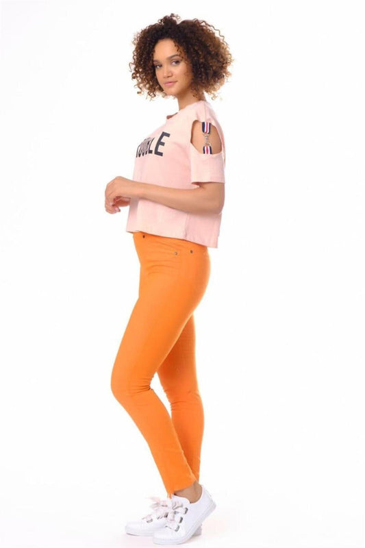 Dynamic Leggings Pants - Orange