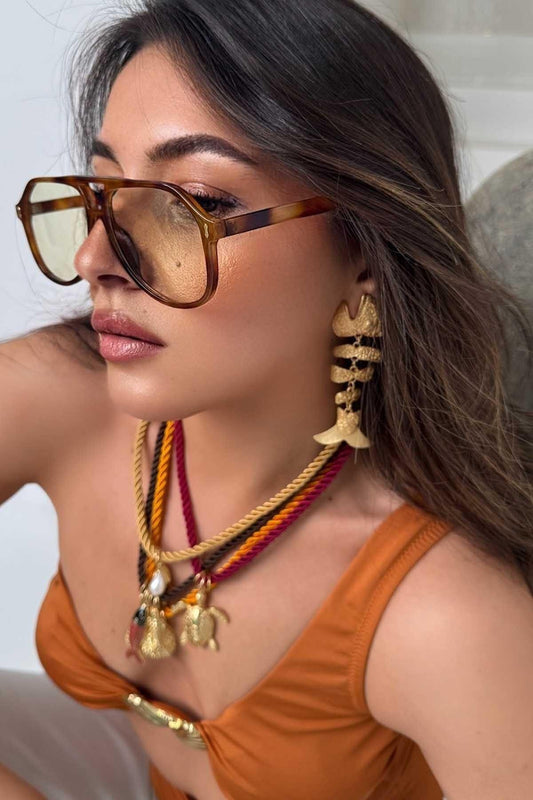 Fish Earrings - Gold