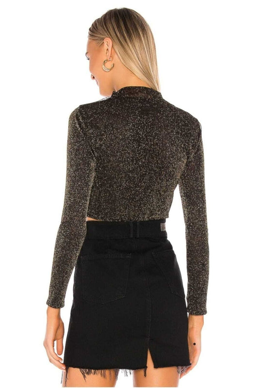 Glittery Blouse - Black