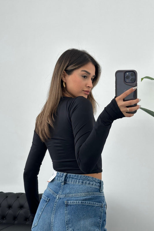 Soft Touch Blouse - Black