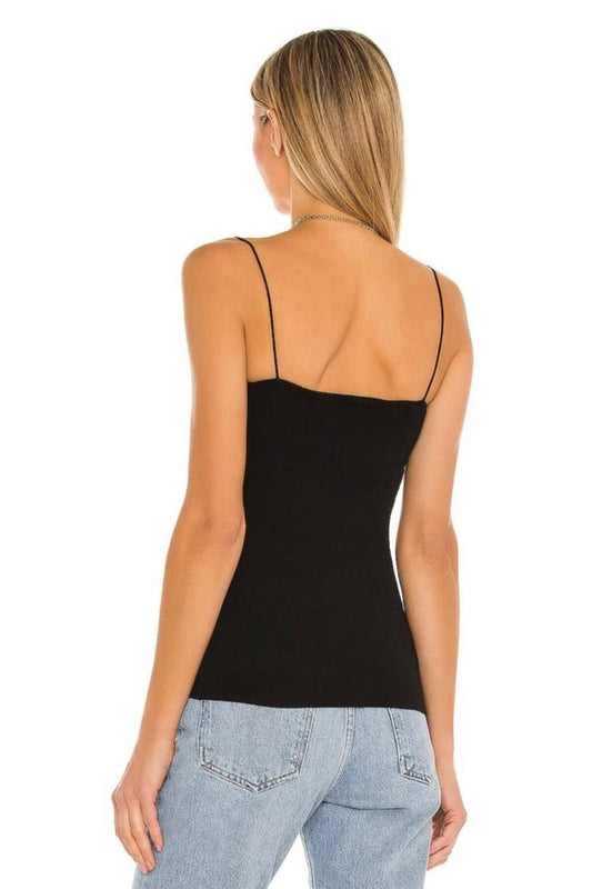 Spaghetti Strap Blouse - Black